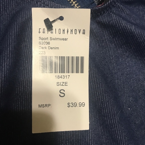 NWT denim looking bathing suit - Picture 5 of 5